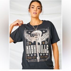 Altar'd State Black Nashville Graphic Tee